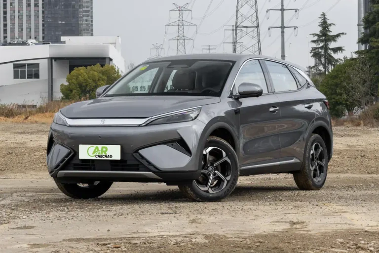 new-car-2025-BYD-Yuan-PLUS-Smart-Drive-430km-Leading-Grey-Exterior- front-left-angle
